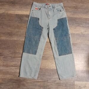 Vintage Empyre Colby Double Knee Medium Blue Skate Jeans size 34